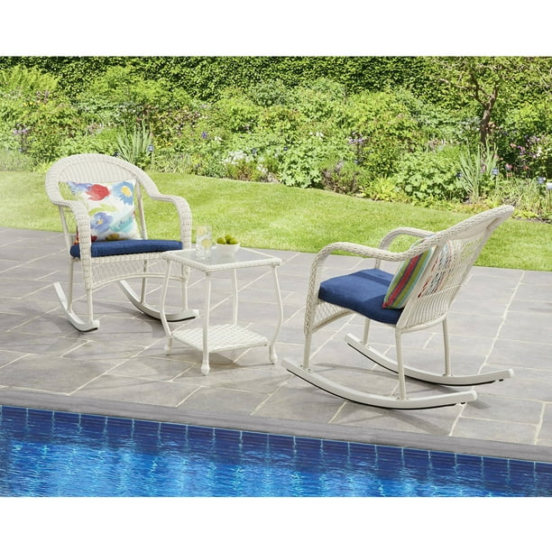 Mainstays Wicker 3Piece Rocker Set