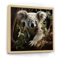 thumbnail image 2 of Designart "Cute Koala from Australia I" Animals Framed Wall Art - Traditional Green Koala Entryway Framed Wall Art Print, 2 of 6