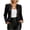 Black, variant on Women's Double Breasted Blazer Jacket Long Sleeve Slim Fit Cardigan Casual Solid Color Suit Jacket​