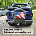 thumbnail image 6 of Spare Tire Cover, Black Wheel Cover with American US Flag PVC Leather Waterproof Dust-Proof Universal Fit for Jeep, Trailer, RV, SUV, Camper and Vehicle, 6 of 10