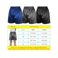 thumbnail image 3 of Spencer Men's Silk Satin Boxers Underpants Sleep Shorts Underwear, Pajama Bottoms for Men (XL,Blue), 3 of 9