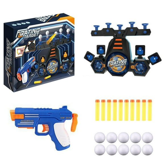 Jindong Hover Shot Floating Game Glow In The Dark Shooting Kids Shooting Toy Set 2 In1 Hover Shot Floating Game with Foam Toy