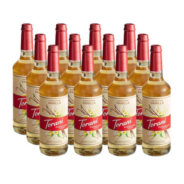 Torani Puremade Signature Sirop Aromatisant à la Vanille - 750 ml de Doux (12/caisse)