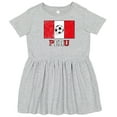 thumbnail image 3 of Inktastic Peruvian Soccer Girls Toddler Dress, 3 of 5