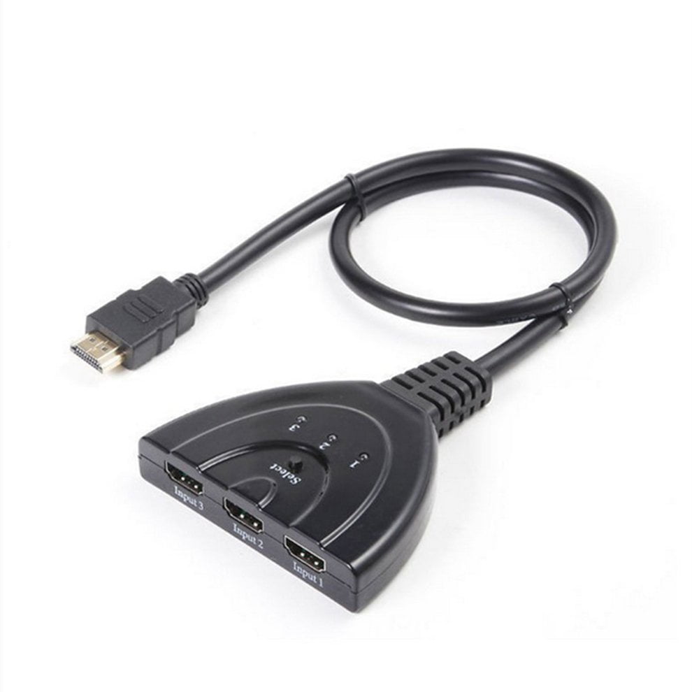 HDMI Cable Adapter 1080P 3D 1.4B Switcher HDMI 3 In 1 Out Port Hub 3