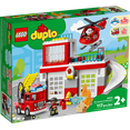 thumbnail image 3 of LEGO DUPLO Fire Station & Helicopter Playset 10970, with Push & Go Truck Toy for Toddlers, Boys and Girls 2 Plus Years Old, Large Bricks Educational Learning Toys, 3 of 8