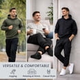 thumbnail image 3 of BILLIONHATS 24 Pack Mens Cotton Jogger Sweatpants, Assorted Colors & Sizes from S M L XL 2XL, Great for Homeless Shelter Donations, Cargo and Regular Pockets, 3 of 6