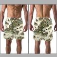 thumbnail image 3 of luoweisi Men's Beach Shorts Quick Dry Swim Trunks with Mesh Lining Map XL, 3 of 5