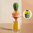 thumbnail image 2 of Refueling Bottle With Barbecue Brush Oil Storage Kitchen Orange Green Niuniu, 2 of 4