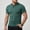 B_ Green, variant on YLSDY Men's Solid Color Block Golf Shirt Lapel Zipper Casual Breathable Short Sleeve Top Dark Blue L
