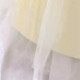 thumbnail image 5 of Generic Pageant Dresses for Girls Kid Toddler Baby Girl Spring Summer Bow Tie Tulle Ruffle Bubble Sleeve Princess Dress for Fashion Casual Birthday Holiday Party Gowns(12-18 Months,Beige), 5 of 9