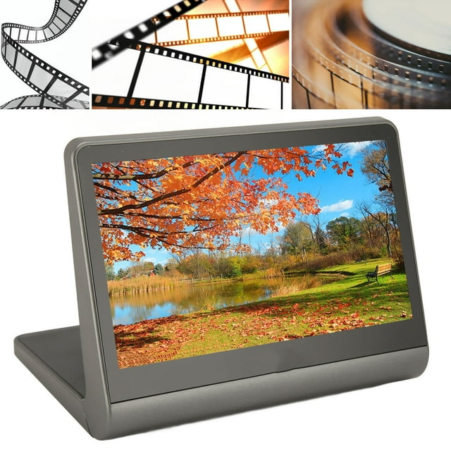 Escáler de Diapositivas de Películe, Escender Convertidor Digital de 48 MP Con Pantalla LED de 7 Pulgadas, Ediciónón Con un solo, Memoria de 16 GB 135 Películas 126KPK 110