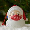thumbnail image 3 of Adornos Colgantes Navideños Papá Noel Con Una Cubierta Facial Ornamento Resina Percha De Papá Noel Para Colgar En Ramas Y Ventanas 2021 Scienceny HA038012-00, 3 of 6