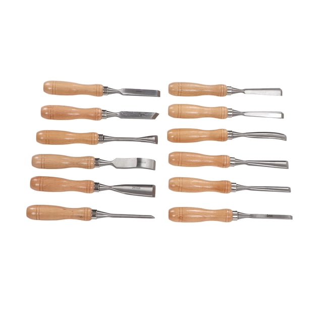 Cinceles Manuales Bling Bling 12 Piezas de Haya para Tallar