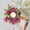 C, variant on WIFKLSIIPG Candle Rings Mini Candle Wreaths Center Candle Ring Leaves Greenery Garland Farmhouse Wreath Small Boho Wreath Pillar Candle Holder Decoration