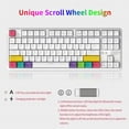 thumbnail image 6 of AJAZZ K870T Bluetooth Wireless Dual Mode 87-Key Mechanical Keyboard RGB Lighting Tea Switch White, 6 of 8