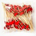 thumbnail image 1 of KUIZAP Skewer Fruit Sticks Food Fruit Cocktail Decor Bamboo Picks Handmade Toothpicks(D), 1 of 4