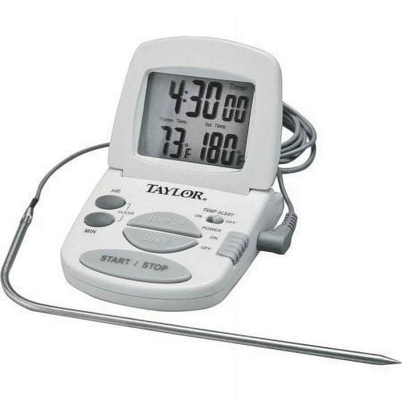 Taylor Classic Series Programmable Meat Thermometer with Timer and Alarm - 1470N