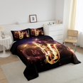 thumbnail image 3 of Erosebridal Saxophone Bedding Twin Comforter Set,Musical Instrument Down Comforter,Melody Decor,Lightweight,2-Piece, 3 of 7