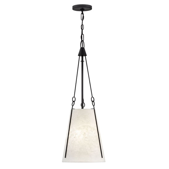 45027BK-Hinkley Lighting-Danvers - 12W 1 LED Small Pendant In Traditional Style-32 Inches Tall and 11 Inches Wide-Black Finish