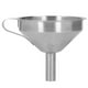 thumbnail image 5 of Embudo de acero inoxidable con cepillo colador, exterior liso, mango grueso, embudo industrial grande para cocina, 5 of 12