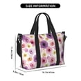 thumbnail image 2 of Travel Duffle Bag pink purple flowers Travel Tote Bags Carry on Luggage Waterproof Weekender Bags with Top Handle Adjustable Shoulde Strap for Travel Gym, 2 of 5