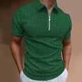 thumbnail image 6 of PMVFHDE Mens Casual Shirt Daily Zipper Placket Turn Down Collar Printed Short Sleeve Blouse Fashion Top, 6 of 8