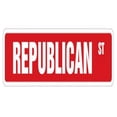 thumbnail image 1 of SignMission SS-REPUBLICAN 18 in. Republican Street Sign - Party Supporter Gop Romney Election, 1 of 1