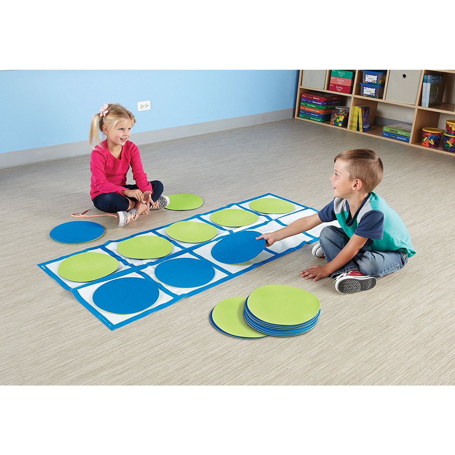 Learning Resources 10-frame Floor Mat Activity Set, Math Games, Ages 5+