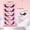 DM-00063, variant on POITVD 5 Pairs Fox Cat Eye False Eyelashes, Natural One Strip Lashes with Black Band, Slanted Winged Style