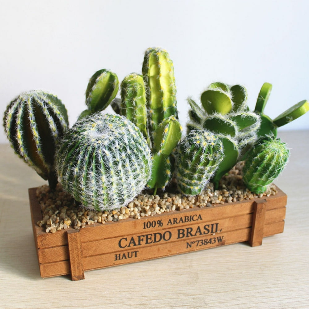 Diy Fake Cactus DIY Landscape Fake Cactus Garden Artificial Plants Vivid Simulation