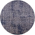thumbnail image 1 of Ahgly Company Machine Washable Indoor Round Industrial Modern Dark Slate Blue Area Rugs, 6' Round, 1 of 7