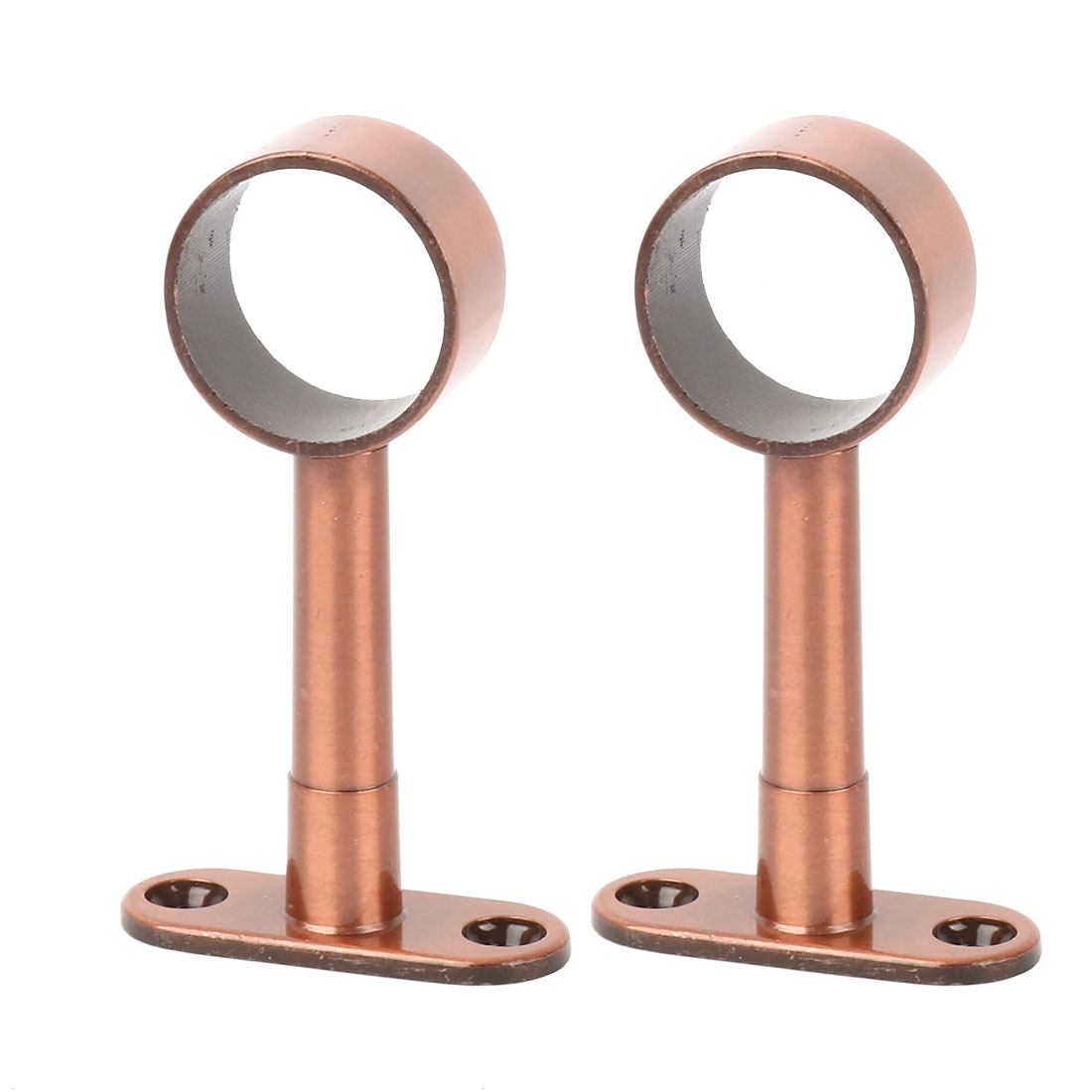 Uxcell Zinc Alloy Clothes Closet Rod Bracket Holder Flange Socket