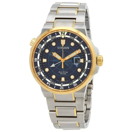 Citizen Eco-Drive Men's Endeavour 2-Tone Blue Dial Watch BJ7144-52L