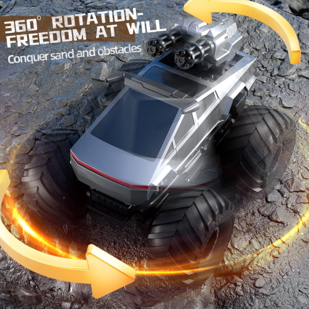 DDZTOY 3-in-1 Remote Control Car, RC Boat & Water Gun - Amphibious RC Car for Land & Water, Adjustable Speed, Waterproof, 4WD RC Monster Truck Perfect Christmas Birthday Gifts for Kids Boys