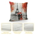 thumbnail image 4 of COMIO  Outdoor Pillow Covers Eiffel Tower, Paris Couple Maple Eiffel Tower Home Decorative Throw Pillow Case Cushion Cover for Men/Woman/Girls/Boys/Bed/Sofa/Office/Car,  Pillow Covers, 4 of 5