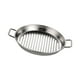 thumbnail image 4 of Bandeja de acero inoxidable para servir redonda decorativa y versátil con doble Plata S, 4 of 9