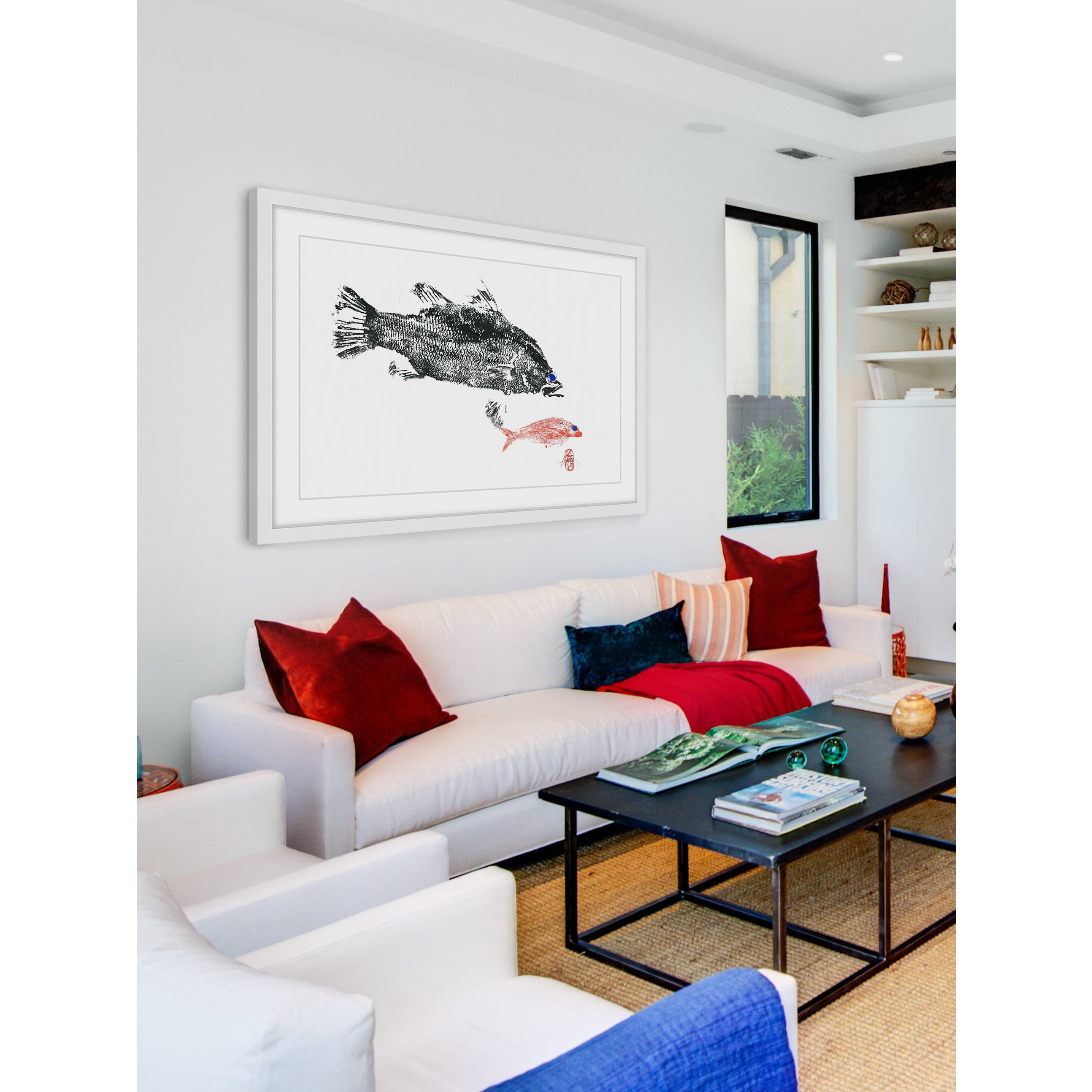 "Barramundi Hunting" Framed Painting Print