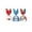 Blue, variant on CASAFUN 50Pcs Christmas Cookie Bags Cute Snowman Treat Bags Christmas Candy Bags Goodies Bags Rabbit Ear Packaging Candy Snacks Bag for Christmas Party Favors Treat Bags for Kids