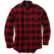 Angle View: Puritan - Men's Quilted Cotton Flannel Shirt