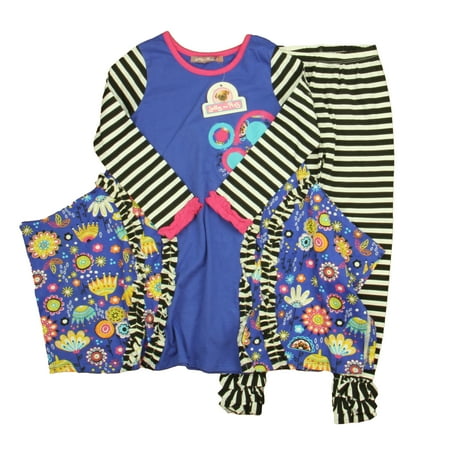 

Pre-owned Jelly The Pug Girls Blue | White | Black | Pink Dress size: 5T