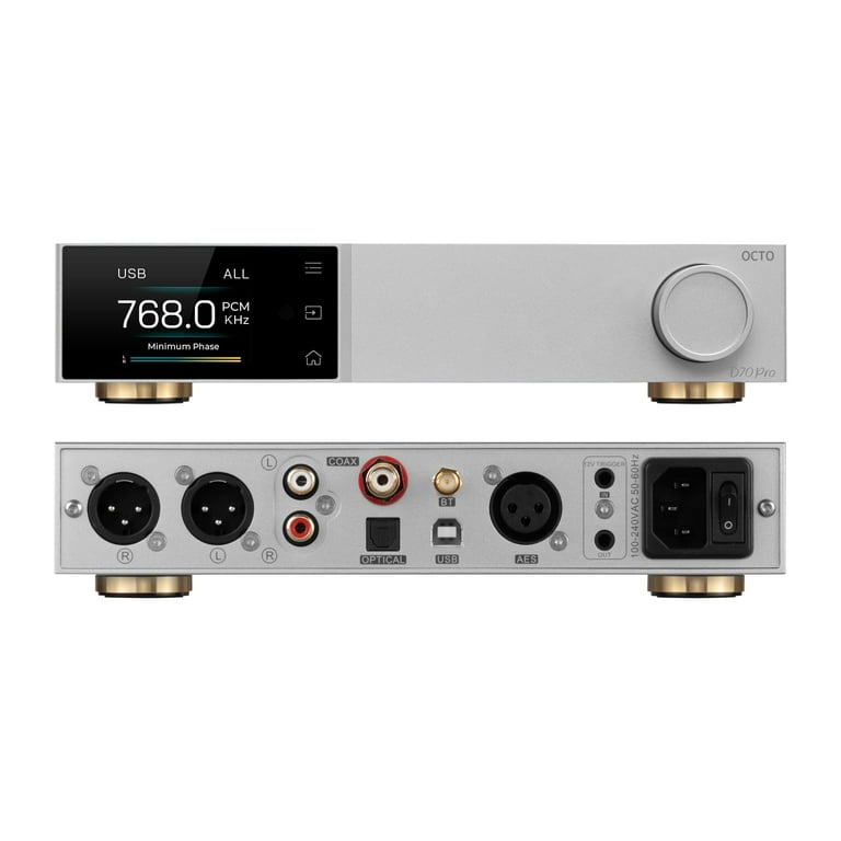 Topping D70 Pro OCTO DAC 8X CS43198 Bluetooth 5.1 LDAC Aurora UI