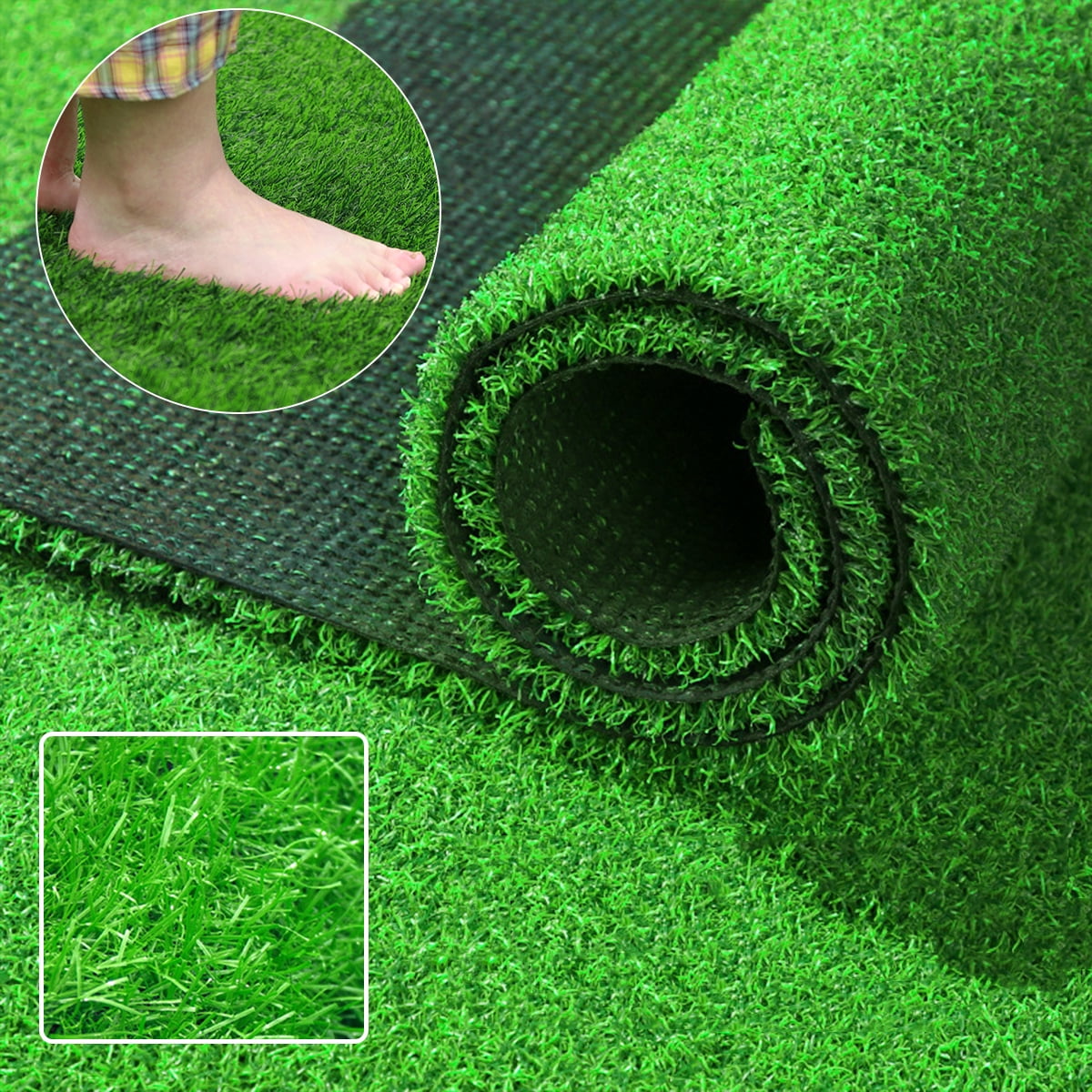 1.6x3.3/1.6x6.6FT Artificial Grass Mats Lawn Carpet Synthetic Summer