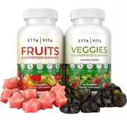 Etta Vita Fruits and Veggies Superfood Gummies - 2 Bottles 120 Count