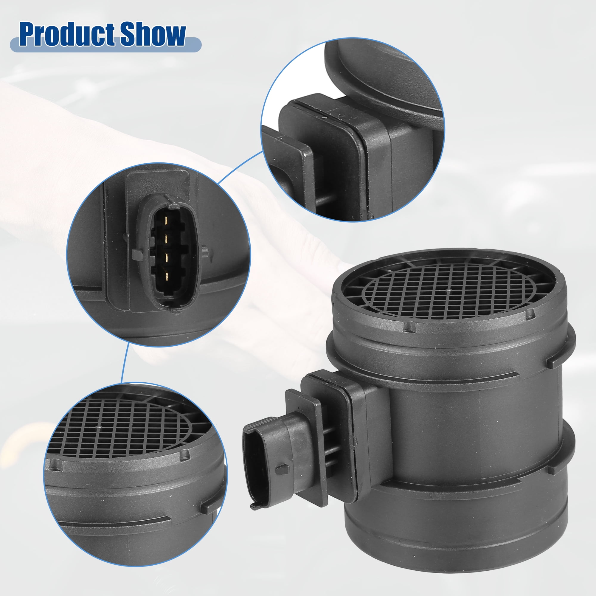 Car Mass Air Flow MAF Sensor Replacement Fit for ALFA No.51827033/69503670 Black