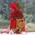 thumbnail image 4 of Dengjunhu Christmas Gift Bags Bulk, Drawstring Gift Bags Large with 3D Santa Claus Snowman Reindeer, Reusable Christmas Treat Bags Goody Bags Burlap Sack for Xmas Party Supplies(15 X 8 Inches), 4 of 8