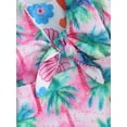 thumbnail image 5 of Bagilaanoe Toddler Baby Girl One-Piece Swimsuit Flower Print Long Sleeve Rashguard Swimwear 6M 12M 18M 24M 3T 4T 5T Kids Ruffle Bathing Suit, 5 of 8