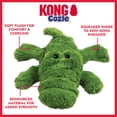 thumbnail image 3 of KONG® Cozie™ Plush Dog Toy with Squeaker, Ali the Alligator, Medium, 3 of 8