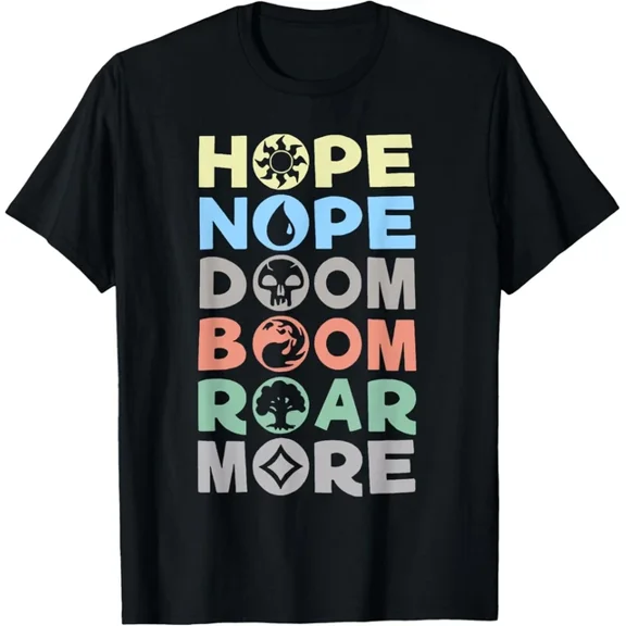Hot Trending T-Shirt With Hope Nope Doom Boom Roar More T Shirt Funny Gift Idea For Men & Women Design Preview Only