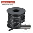 thumbnail image 2 of 28AWG Silicone Ribbon Cable 4Pin 28 Gauge Flat Cable Silicone Wire 15m/50ft Black Stranded Tinned Copper Wire, 2 of 6